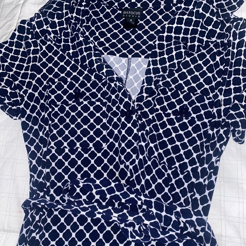 Women's classic formal classy dress with collar